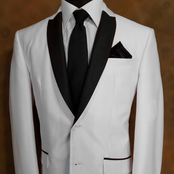 New - Men's Sparkle Black Velvet Pocket Square Insert - Pre-Folded - Picture 2 of 7